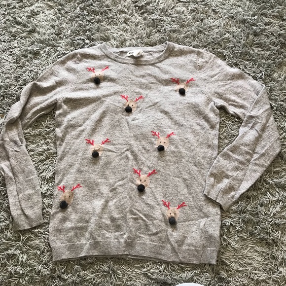 Artisan Ny Sweaters - Artisan NY Lightweight Reindeer Sweater, M